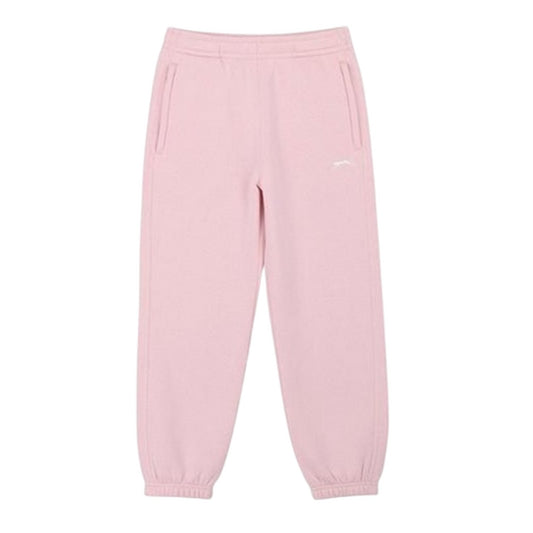 Soft Pink - Front - Slazenger Childrens-Kids Fleece Plain Jogging Bottoms