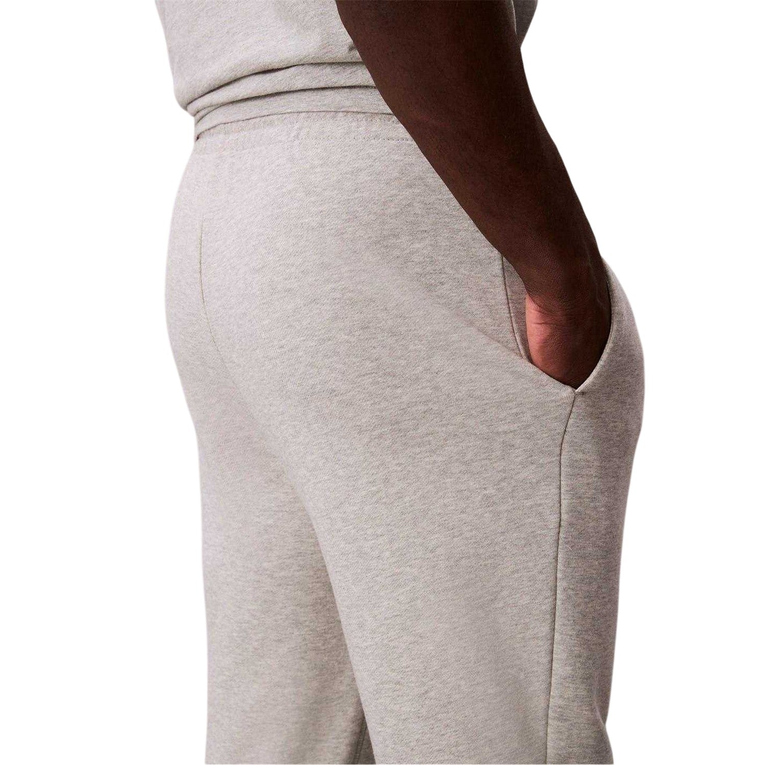 Grey Heather - Side - Calvin Klein Mens Patterned Joggers