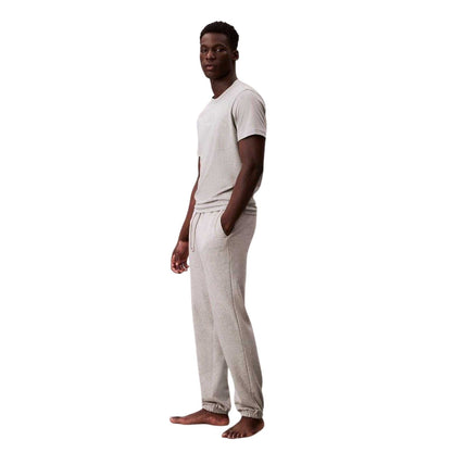 Grey Heather - Lifestyle - Calvin Klein Mens Patterned Joggers