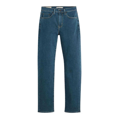 Blue - Front - Levis Womens-Ladies 724 High Rise Straight Jeans