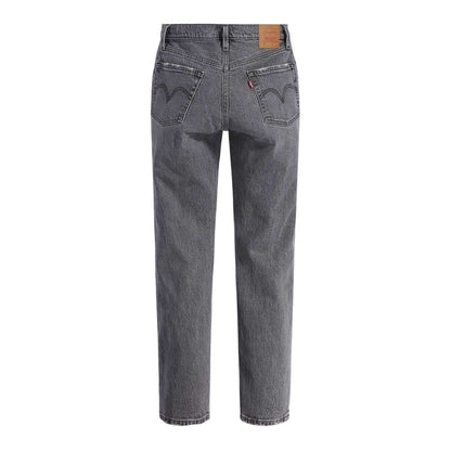 Grey - Back - Levis Womens-Ladies 501 Original Straight Leg Jeans