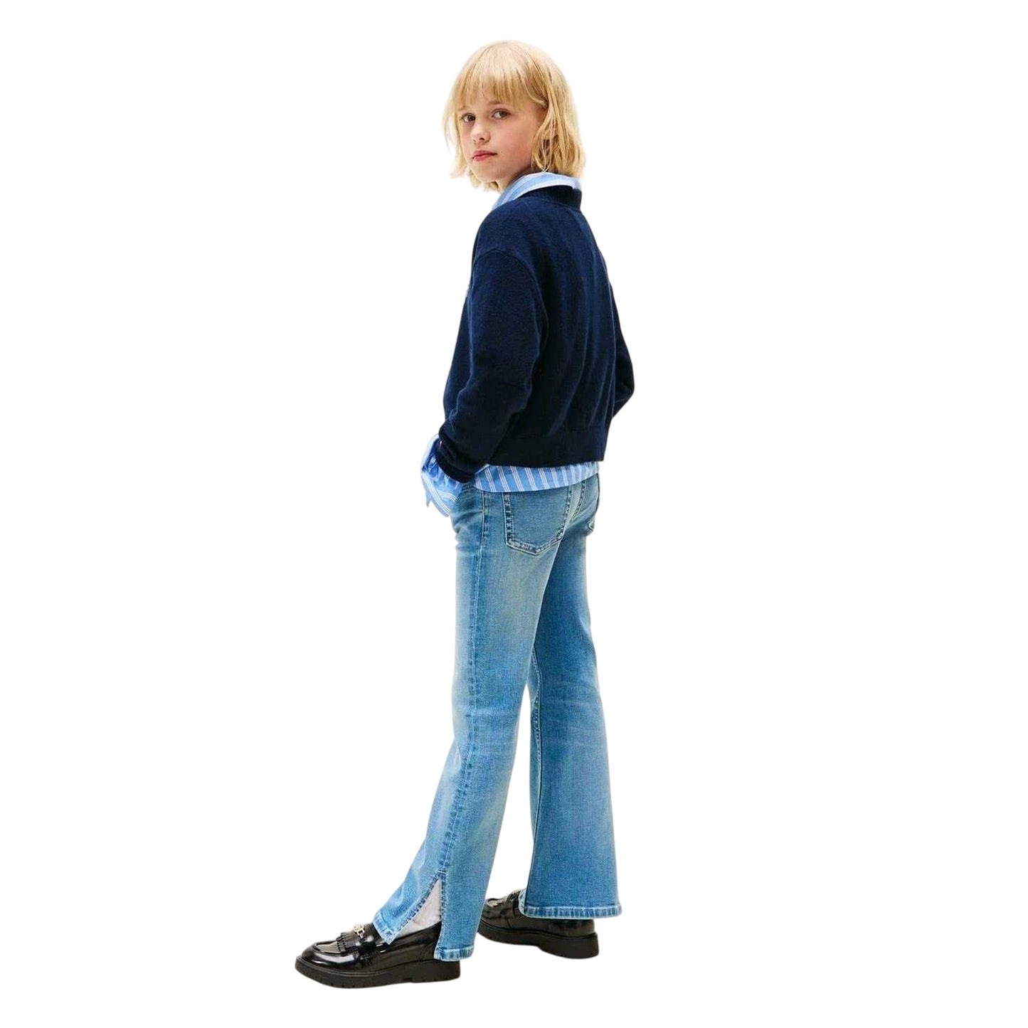 Light Blue - Lifestyle - Tommy Hilfiger Girls Flared Jeans