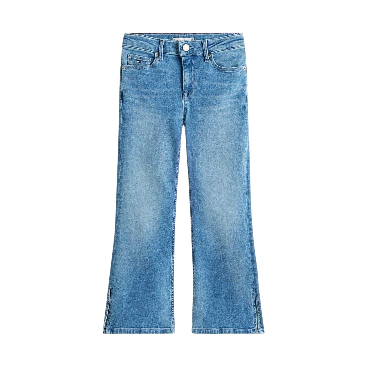 Light Blue - Front - Tommy Hilfiger Girls Flared Jeans