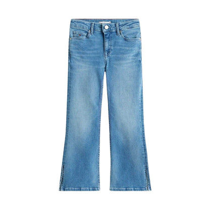 Light Blue - Front - Tommy Hilfiger Girls Flared Jeans
