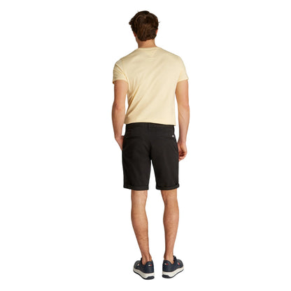 Black - Back - Tommy Jeans Mens Scanton Solid Chino Shorts