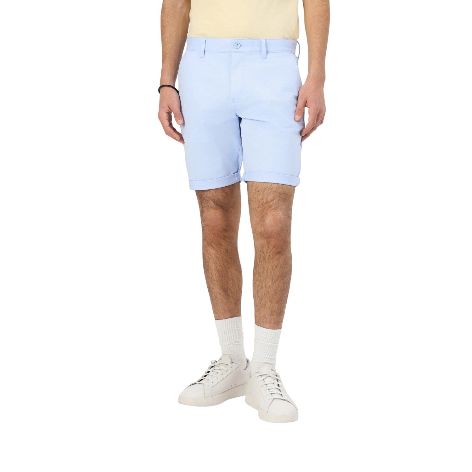 Sweet Blue - Side - Tommy Jeans Mens Scanton Solid Chino Shorts
