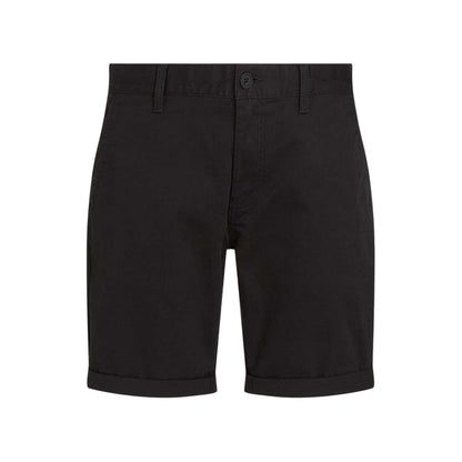 Black - Front - Tommy Jeans Mens Scanton Solid Chino Shorts