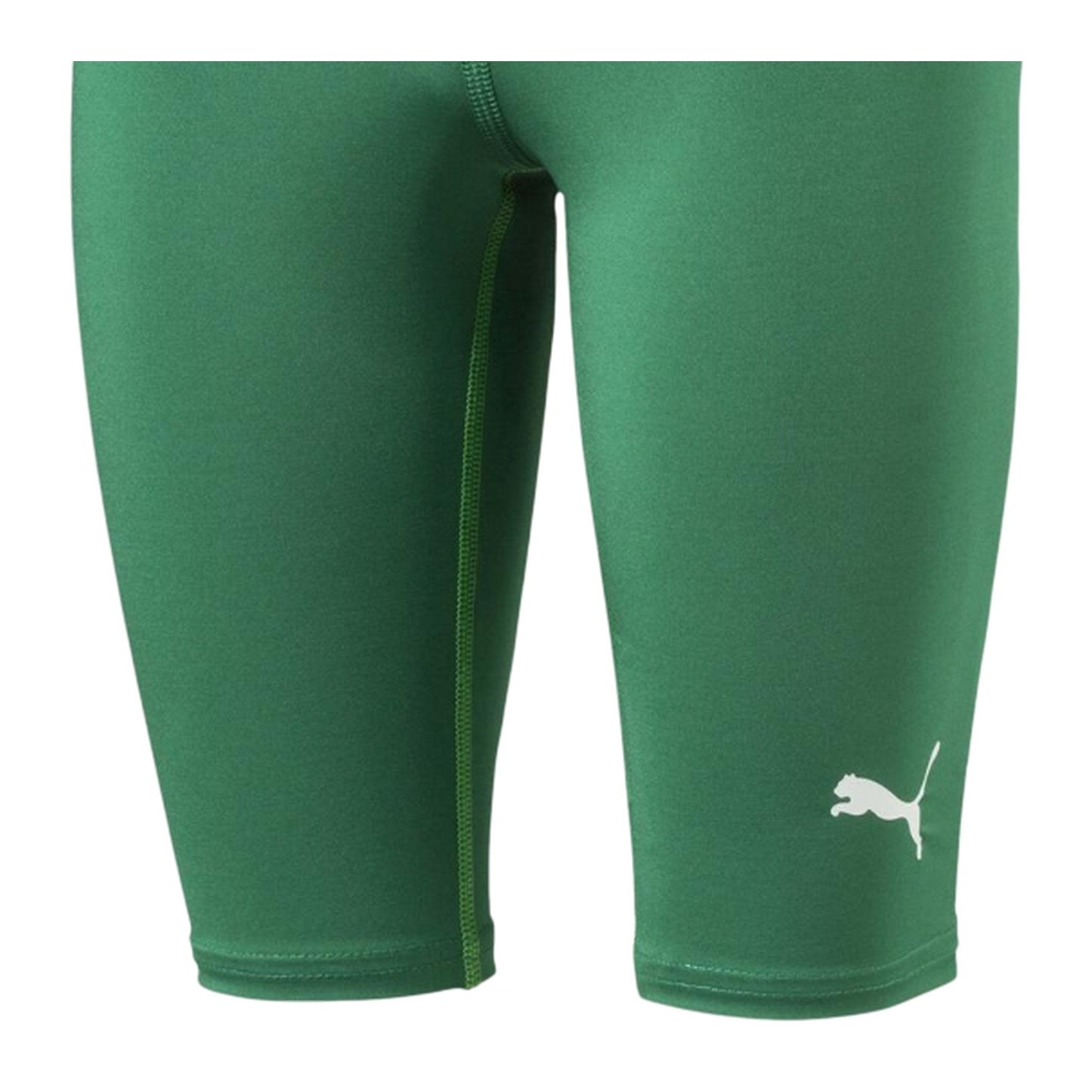Green - Side - Puma Childrens-Kids Performance Training Shorts