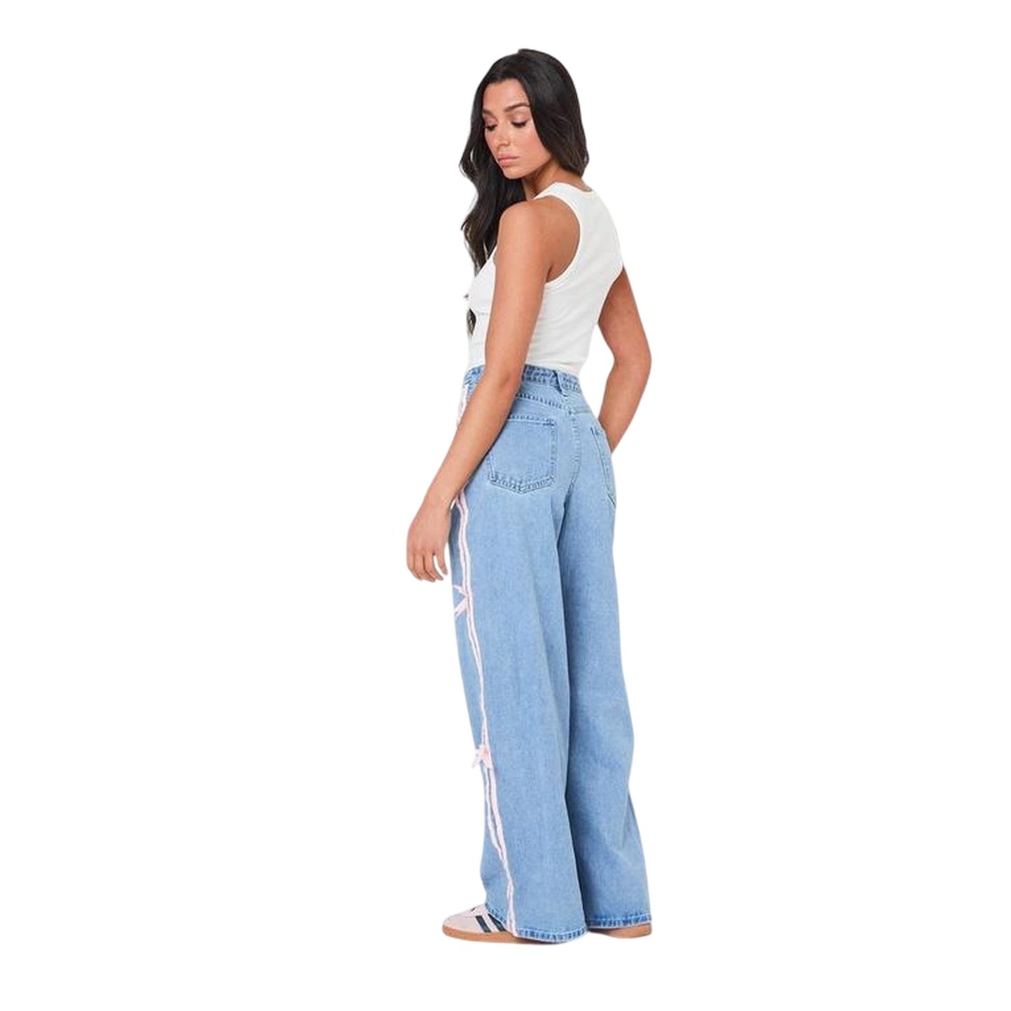 Camel - Lifestyle - I Saw It First Womens-Ladies Bow Jeans