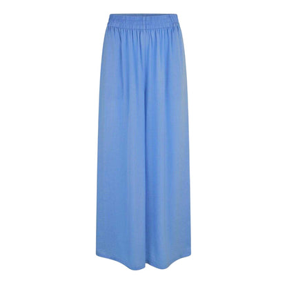 Cornflower Blue - Front - French Connection Womens-Ladies Damasco Wide Leg Culottes