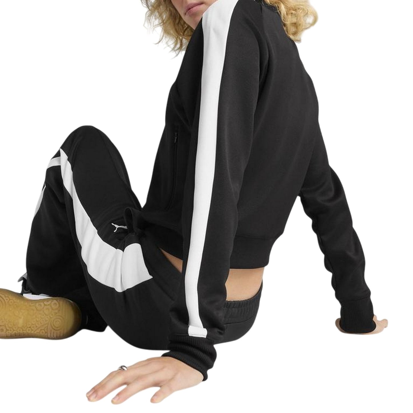 Black - Lifestyle - Puma Womens-Ladies T7 Track Jacket