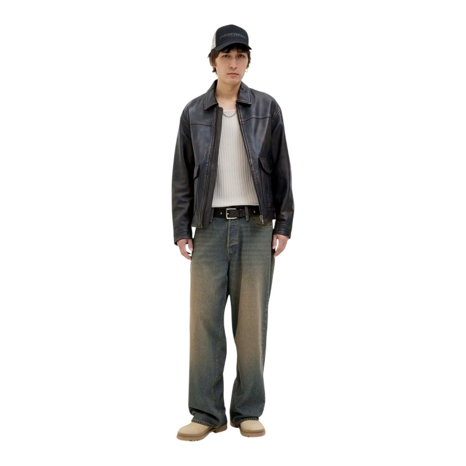 Blue Denim - Lifestyle - Jack And Jones Mens 083 Denim Fade Skinny Jeans