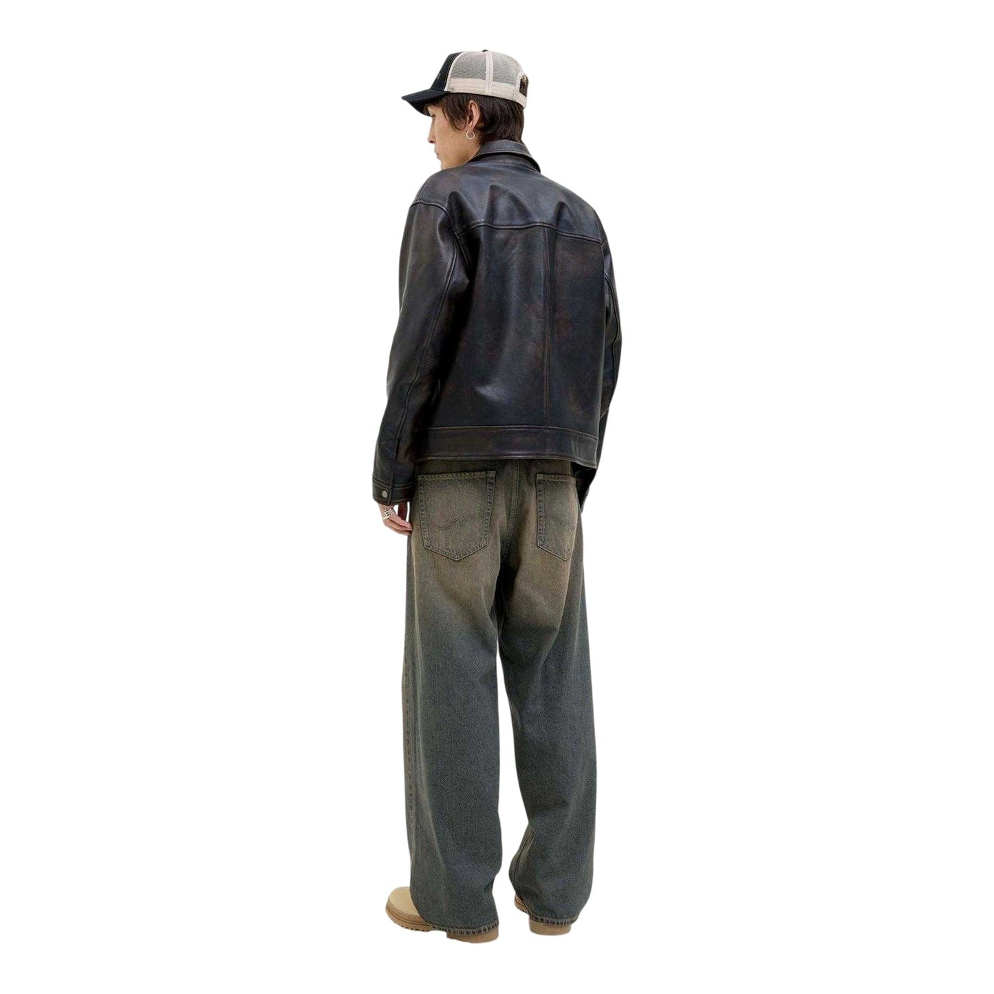 Blue Denim - Pack Shot - Jack And Jones Mens 083 Denim Fade Skinny Jeans