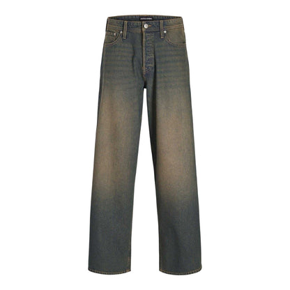 Blue Denim - Front - Jack And Jones Mens 083 Denim Fade Skinny Jeans