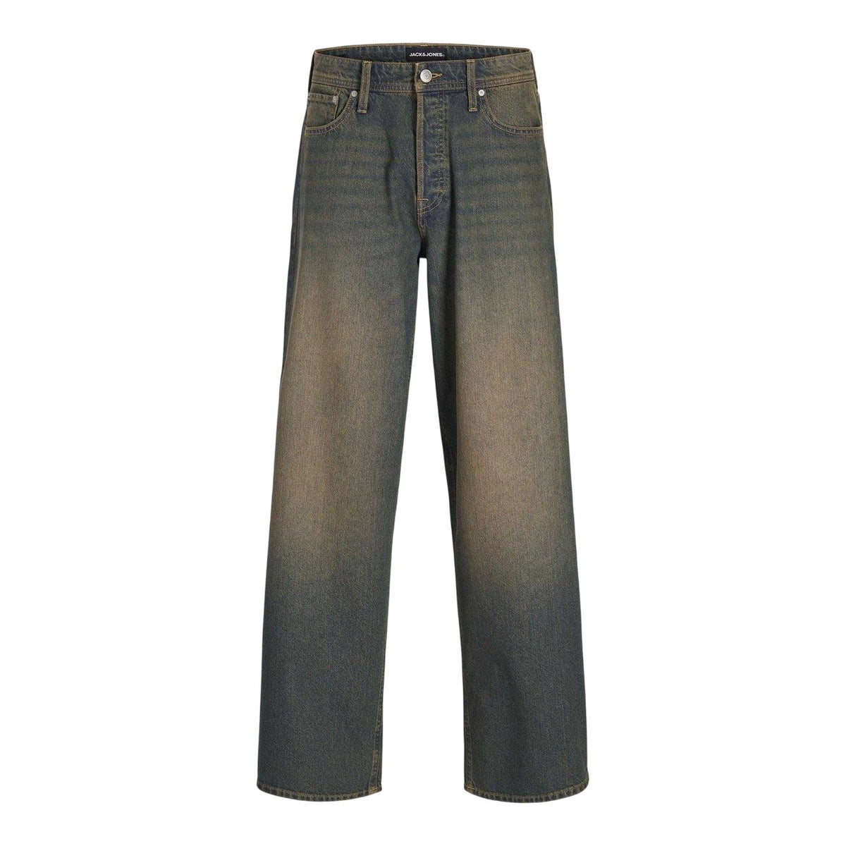 Blue Denim - Front - Jack And Jones Mens 083 Denim Fade Skinny Jeans