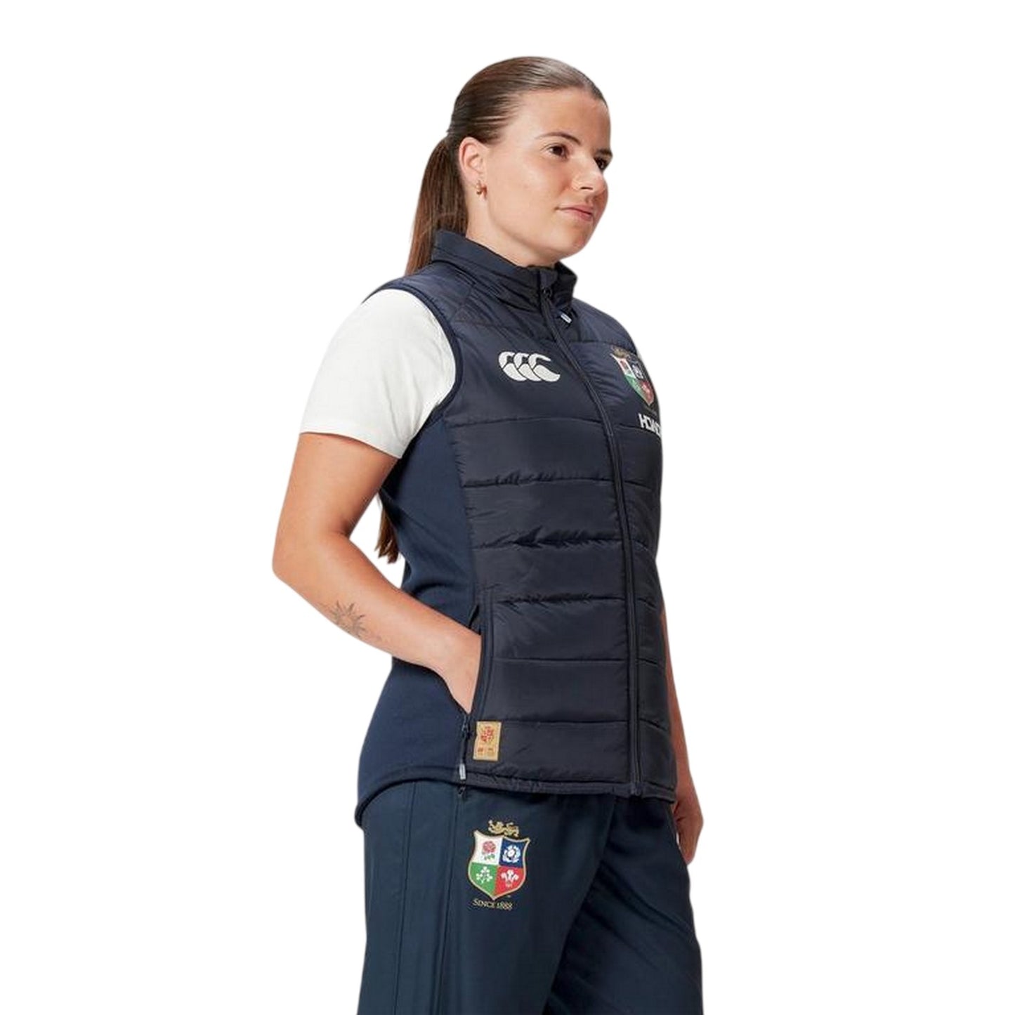 Dark Navy - Lifestyle - Canterbury Womens-Ladies Microlight 2025 British & Irish Lions Gilet