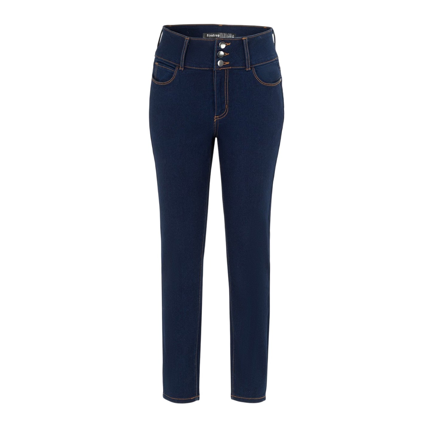 Navy - Front - Firetrap Womens-Ladies Lux Skinny Jeans