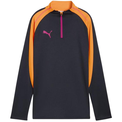 Navy-Orange - Front - Puma Womens-Ladies Training Base Layer Top