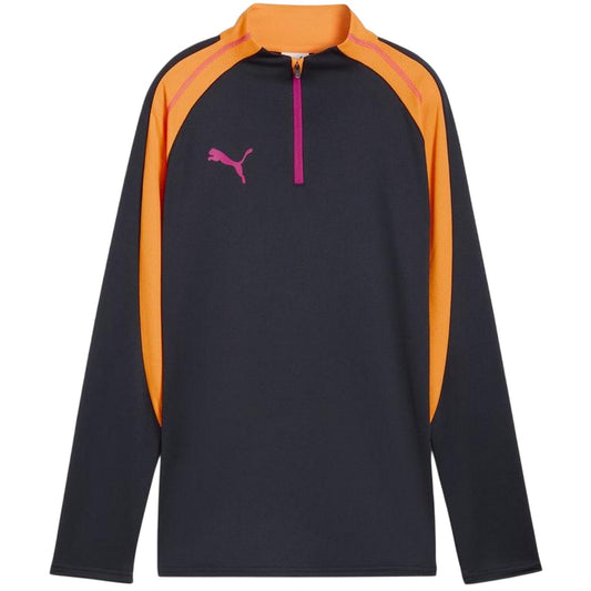 Navy-Orange - Front - Puma Womens-Ladies Training Base Layer Top