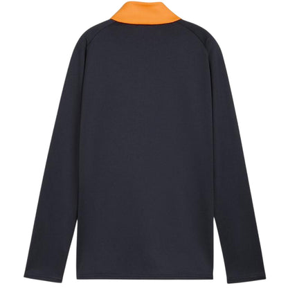 Navy-Orange - Back - Puma Womens-Ladies Training Base Layer Top