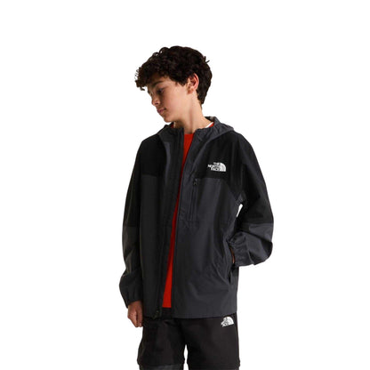 Black-Grey - Side - The North Face Boys Packable Shell Jacket