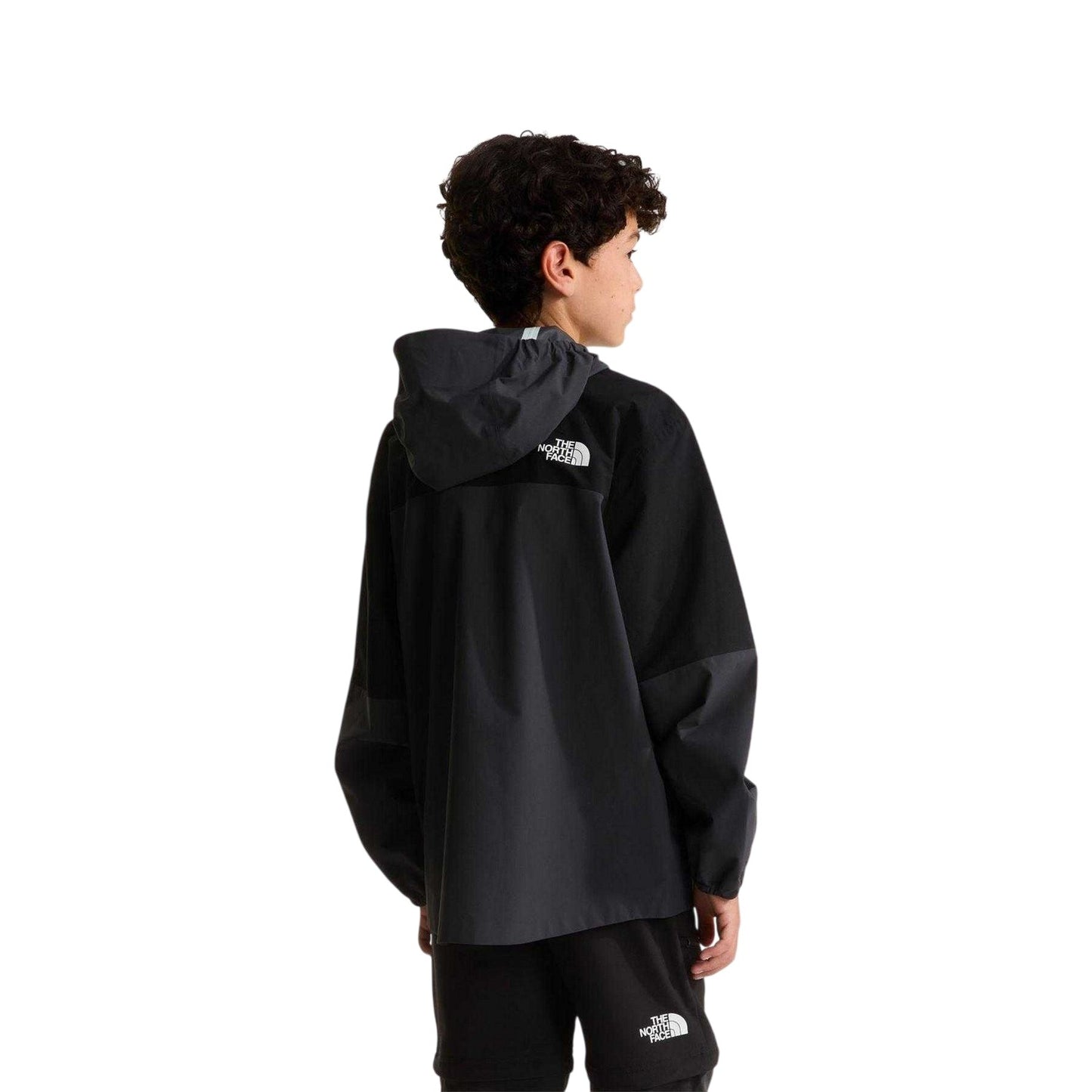 Black-Grey - Lifestyle - The North Face Boys Packable Shell Jacket
