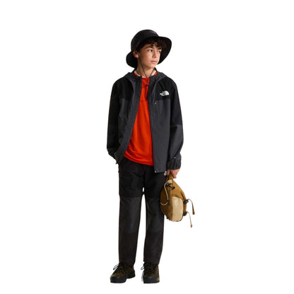 Black-Grey - Pack Shot - The North Face Boys Packable Shell Jacket