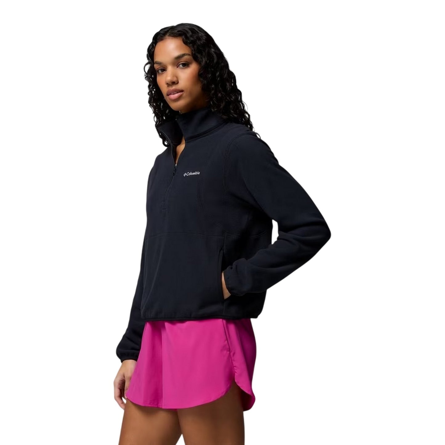 Black - Lifestyle - Columbia Womens-Ladies Vital Half Zip Fleece Top
