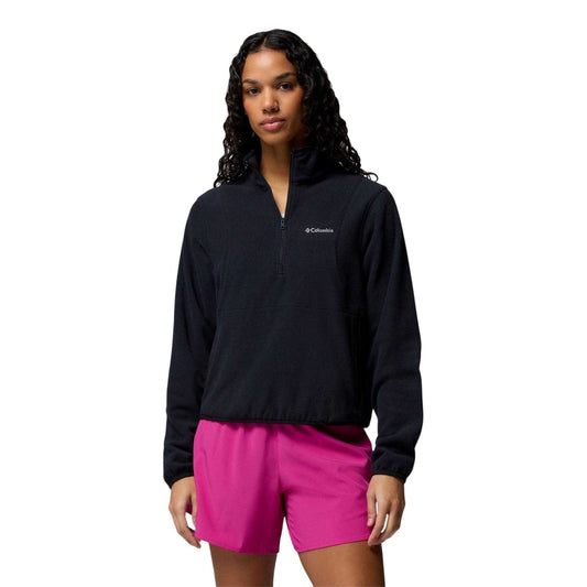 Black - Front - Columbia Womens-Ladies Vital Half Zip Fleece Top