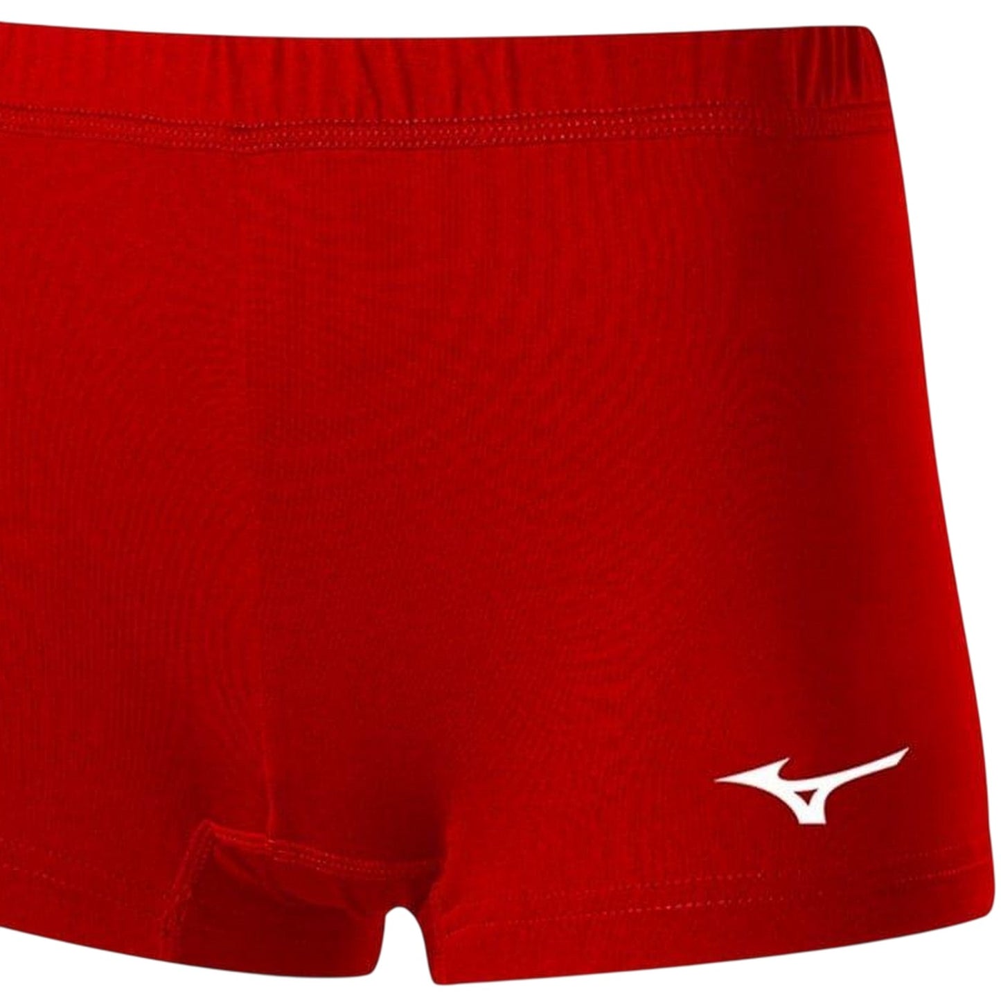 Red - Back - Mizuno Womens-Ladies Performance Netball Shorts