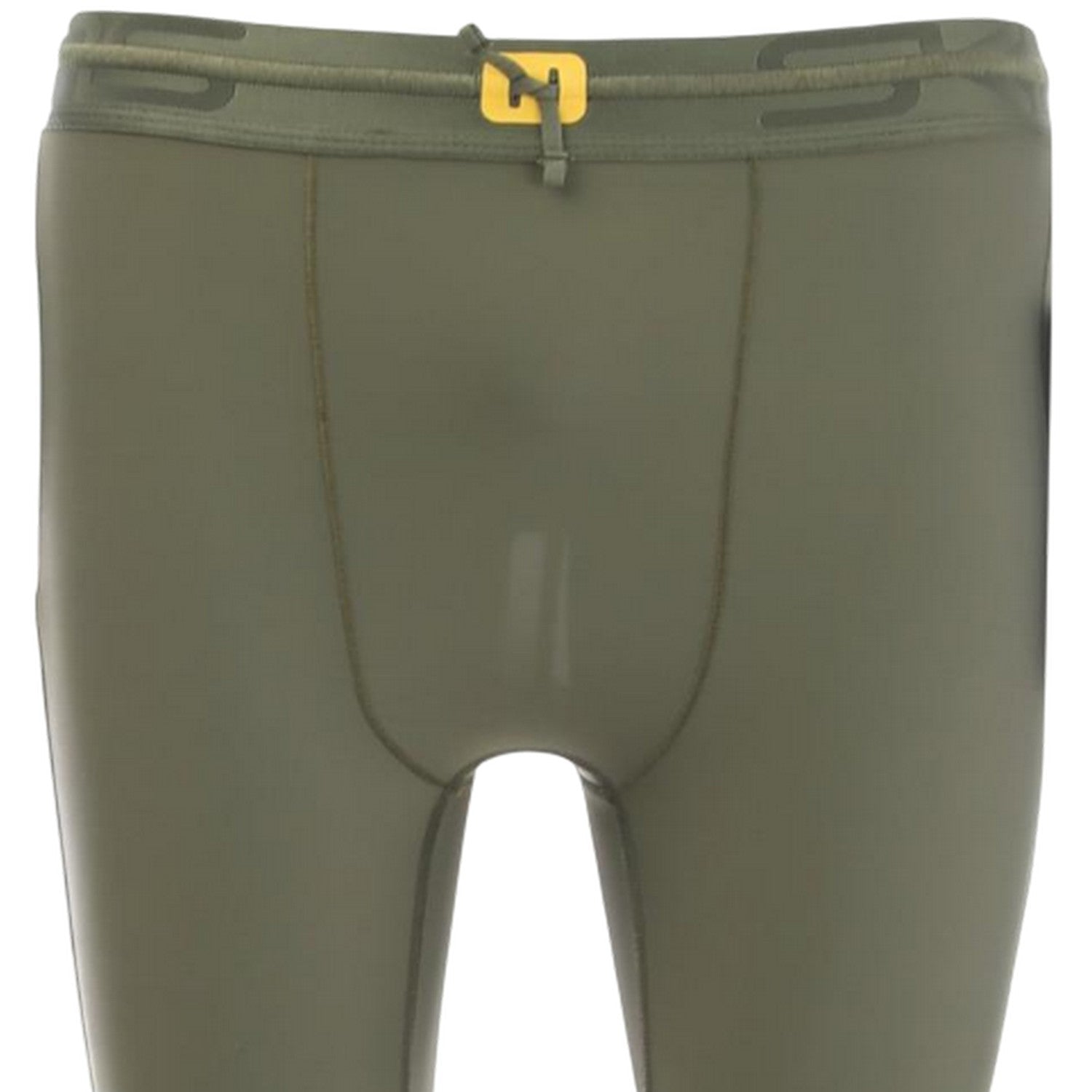 Khaki - Side - Skins Mens Series-5 Performance Skinny Shorts
