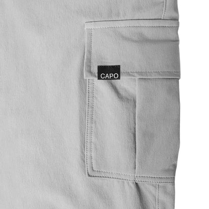 Light Grey - Side - Capo Mens Cargo Trousers