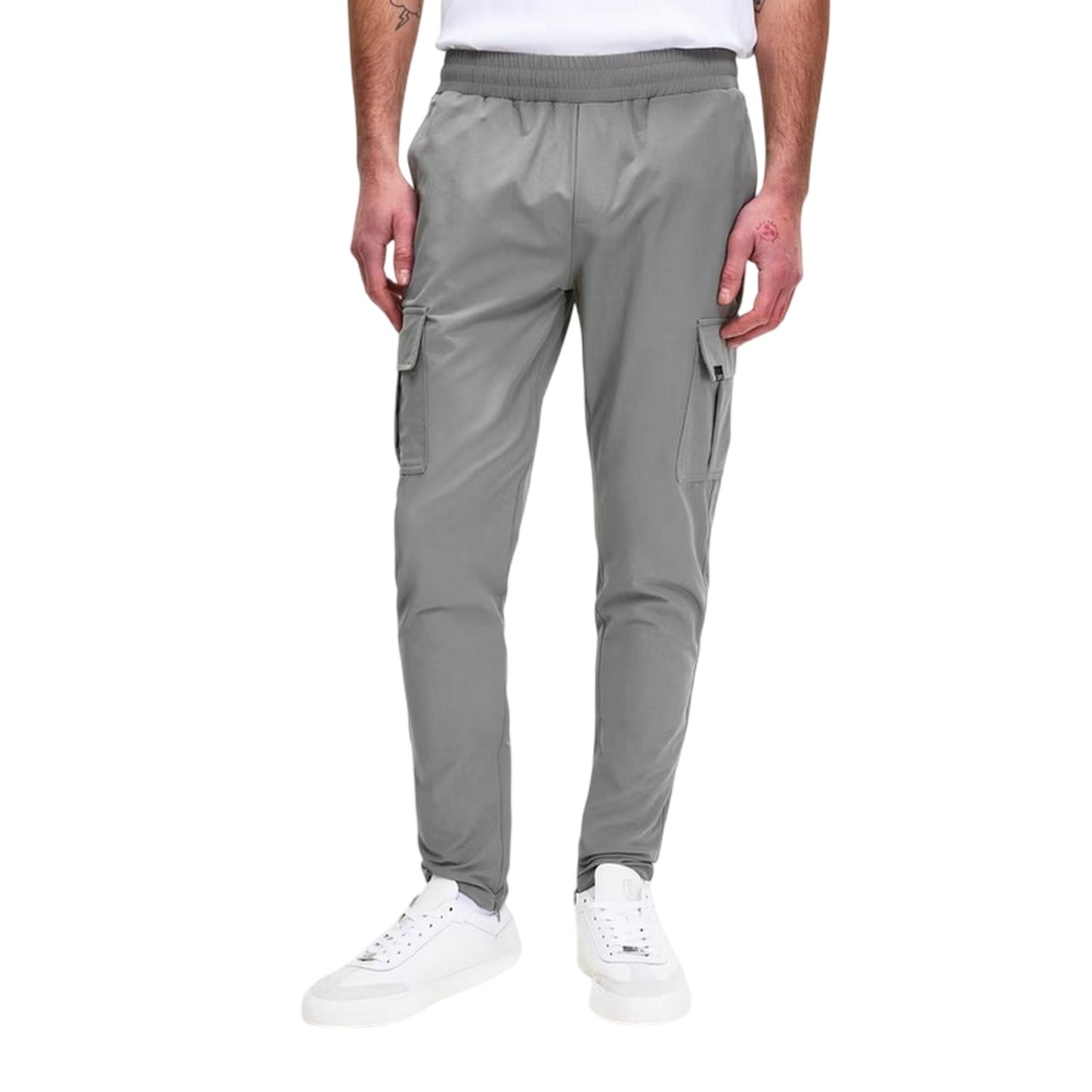 Light Grey - Lifestyle - Capo Mens Cargo Trousers