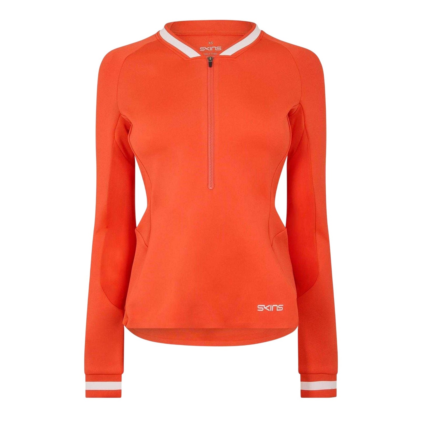 Red - Front - Skins Womens-Ladies Quarter Zip Base Layer Top