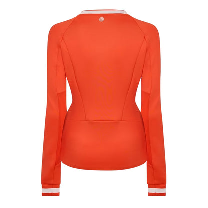 Red - Back - Skins Womens-Ladies Quarter Zip Base Layer Top