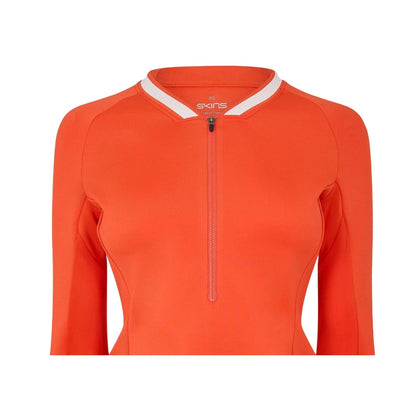 Red - Side - Skins Womens-Ladies Quarter Zip Base Layer Top