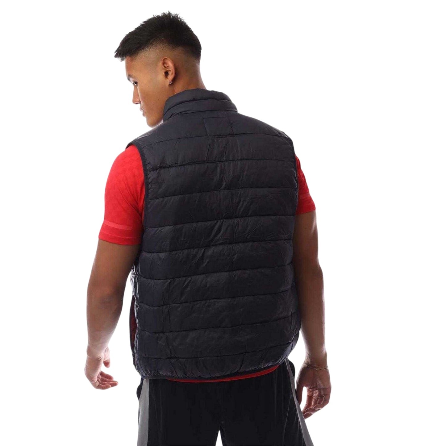 Navy - Back - Jack And Jones Mens Wilson Lightweight Gilet