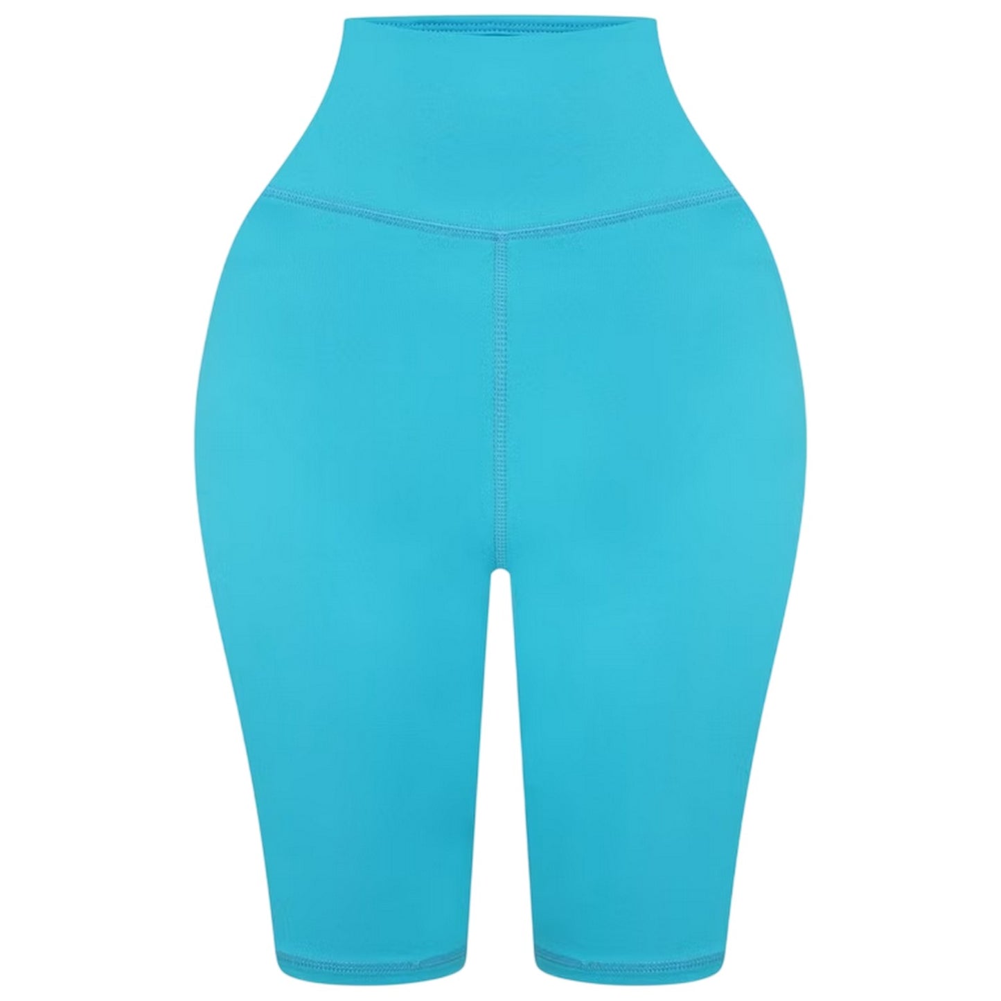 Turquoise - Front - Honeyz Womens-Ladies Elasticated Slim Cycling Shorts