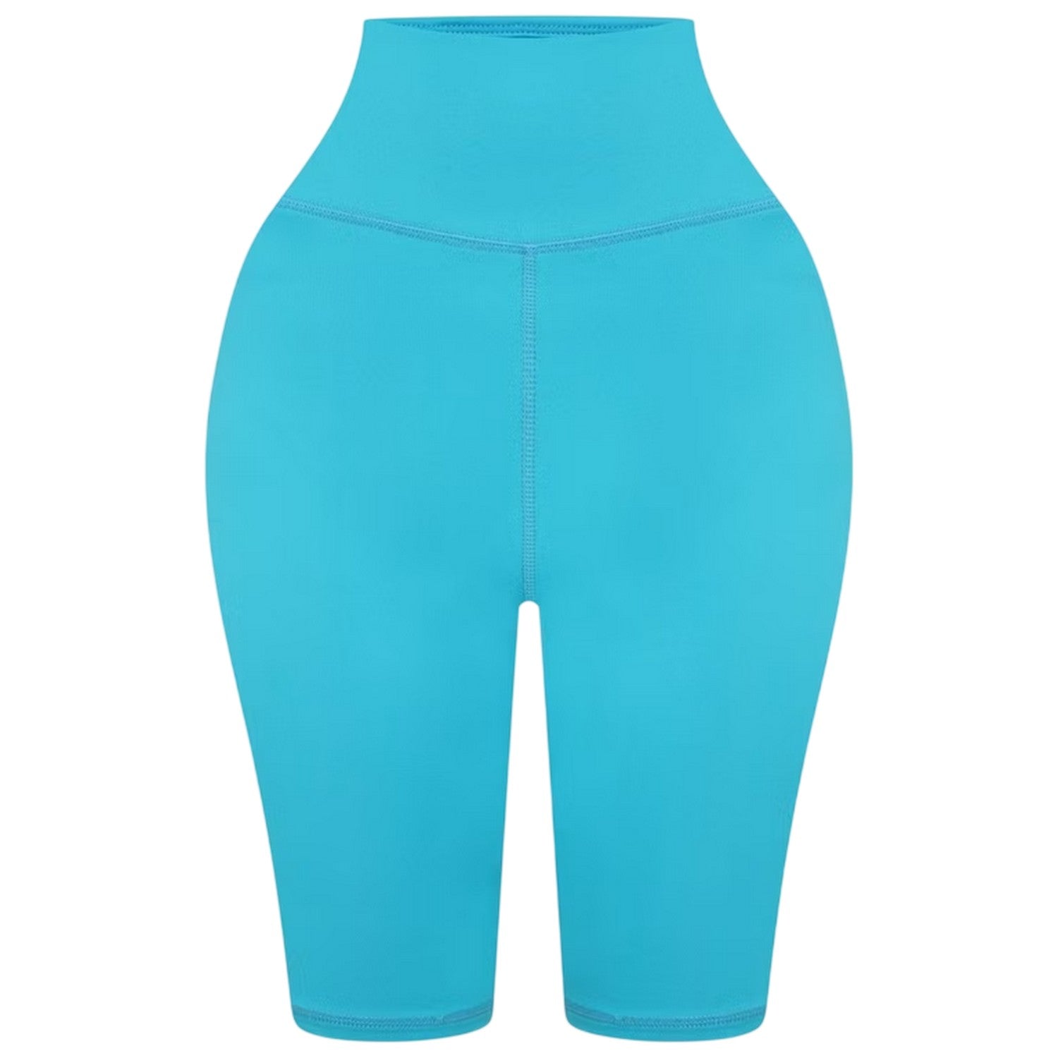 Turquoise - Front - Honeyz Womens-Ladies Elasticated Slim Cycling Shorts