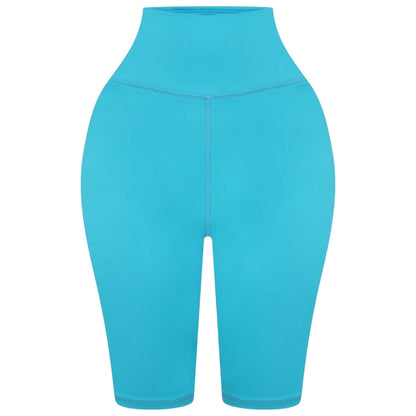 Turquoise - Front - Honeyz Womens-Ladies Elasticated Slim Cycling Shorts