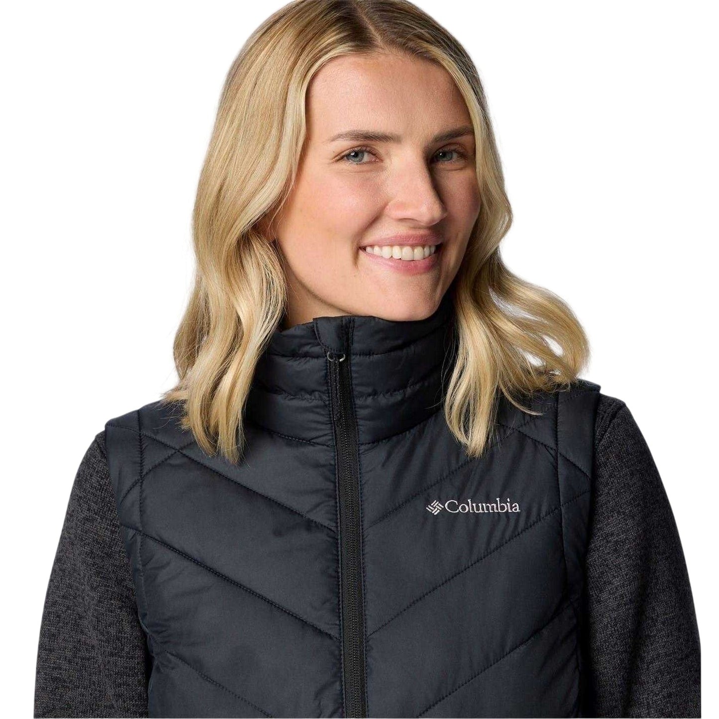 Black - Side - Columbia Womens-Ladies Heavenly II Quilted Gilet