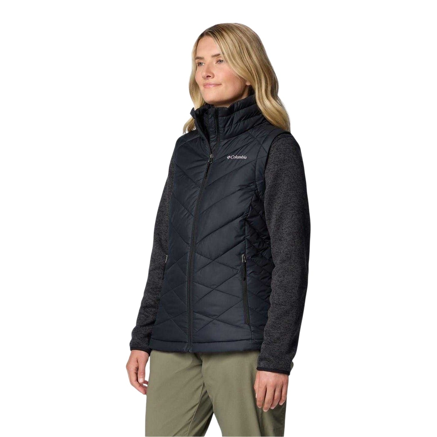 Black - Lifestyle - Columbia Womens-Ladies Heavenly II Quilted Gilet
