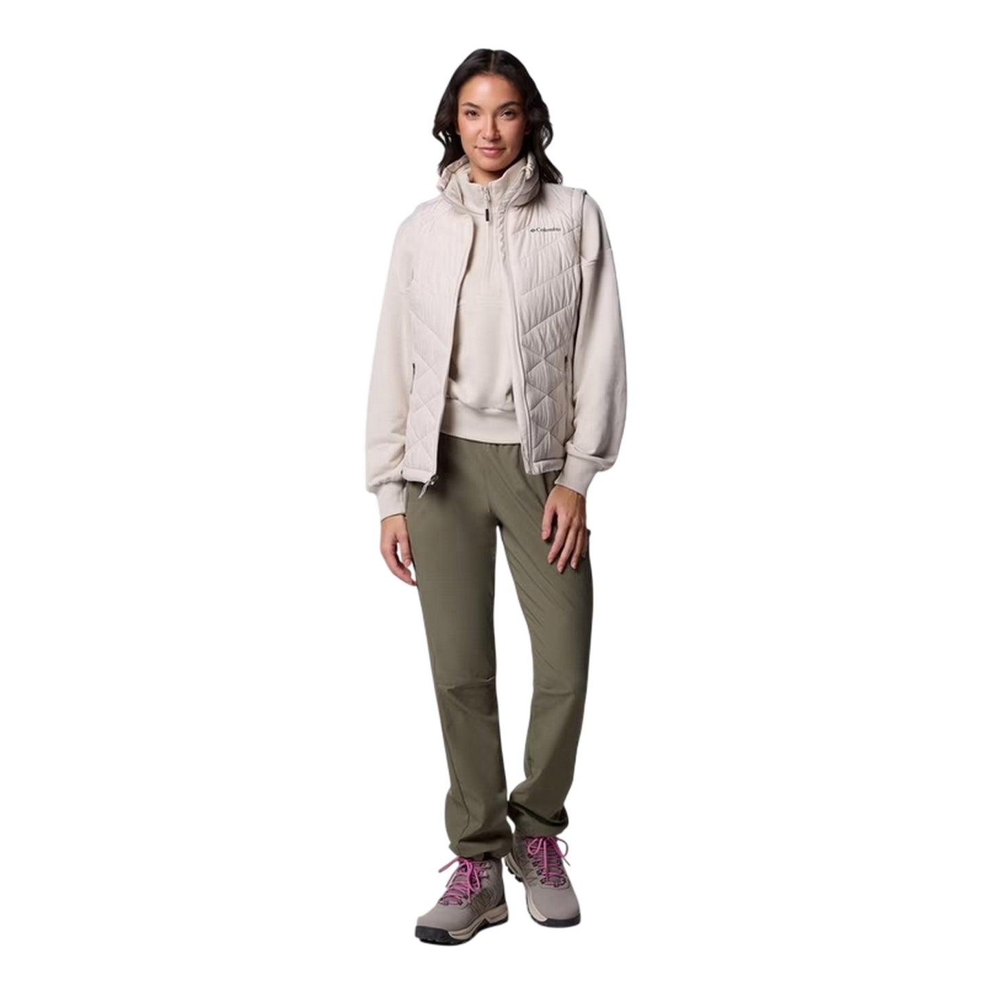 Dark Stone - Pack Shot - Columbia Womens-Ladies Heavenly II Quilted Gilet