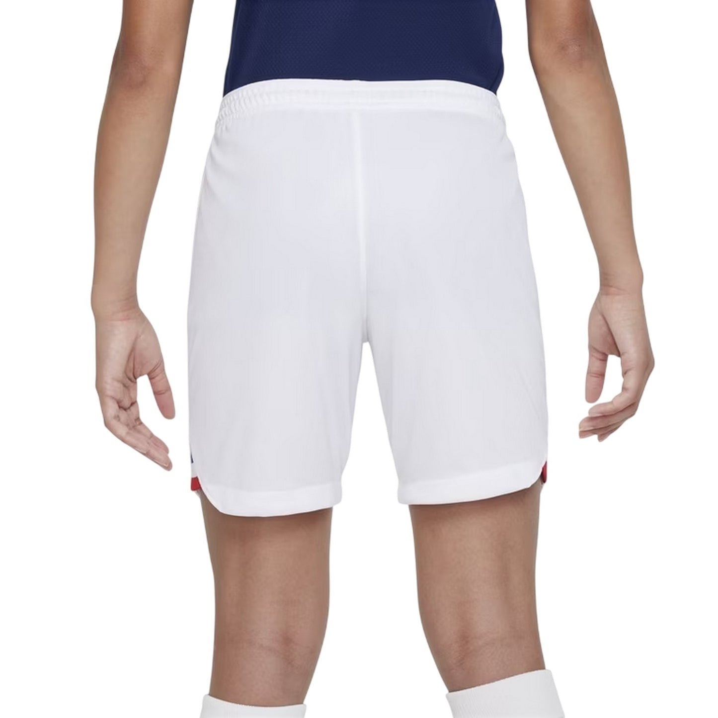 White - Back - Nike Childrens-Kids 2022-23 France Football Home Shorts