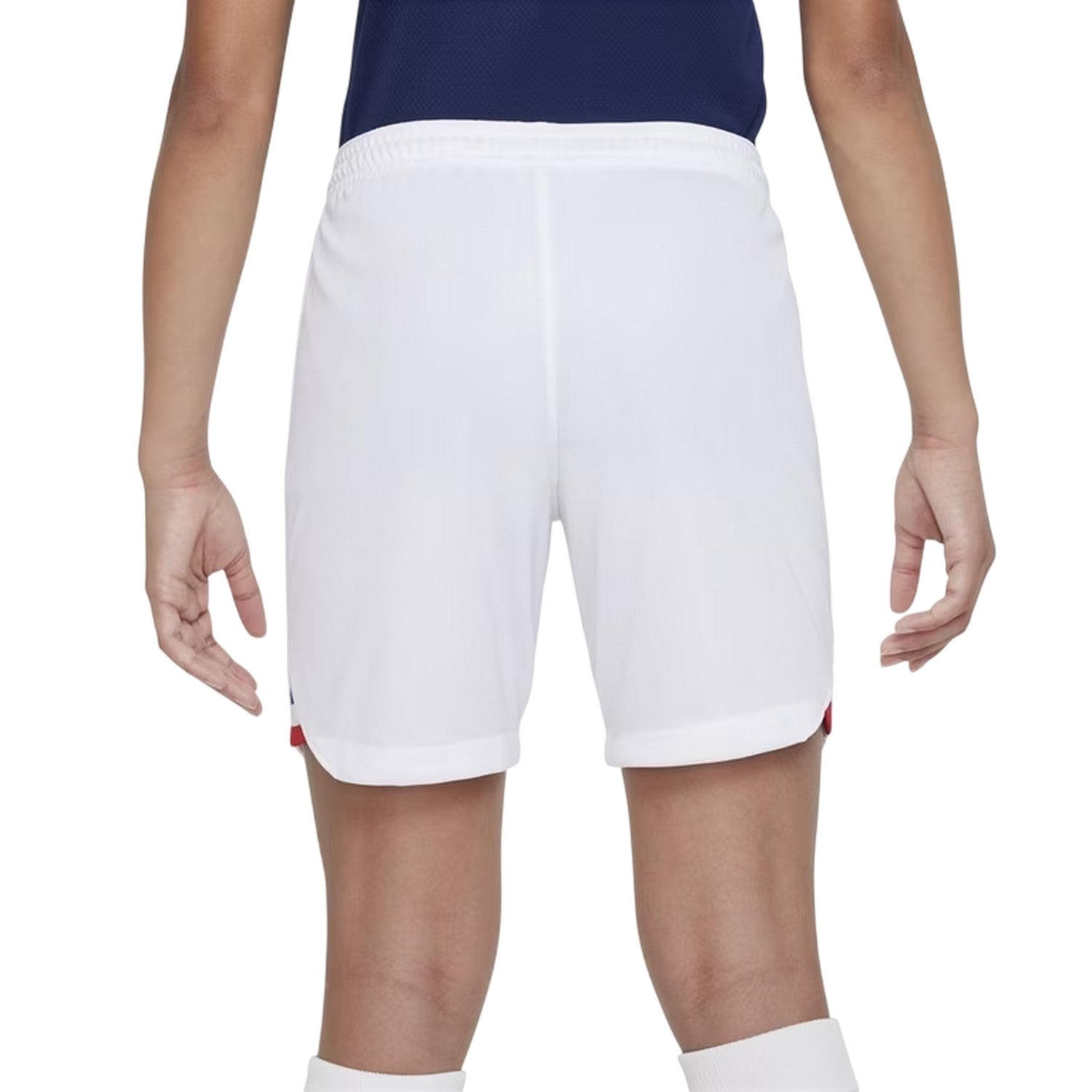 White - Back - Nike Childrens-Kids 2022-23 France Football Home Shorts