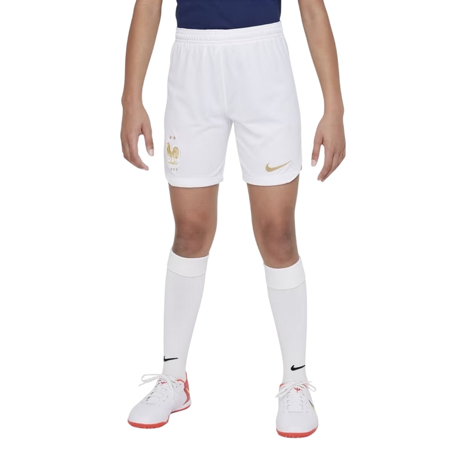 White - Pack Shot - Nike Childrens-Kids 2022-23 France Football Home Shorts