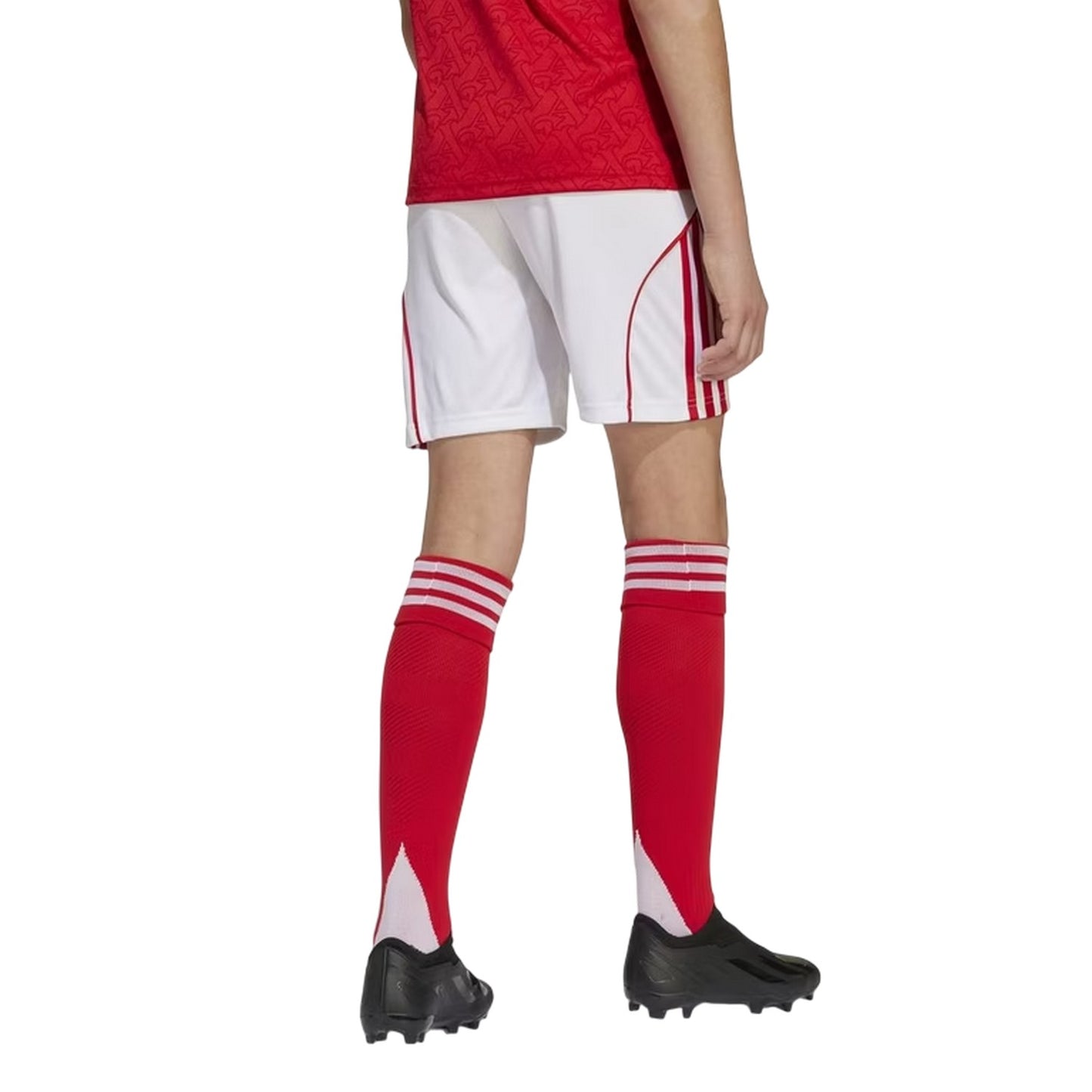 White-Red - Back - Adidas Childrens-Kids 2025 Arsenal FC Home Shorts