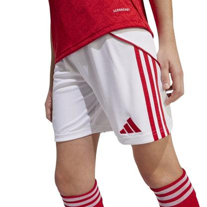White-Red - Side - Adidas Childrens-Kids 2025 Arsenal FC Home Shorts