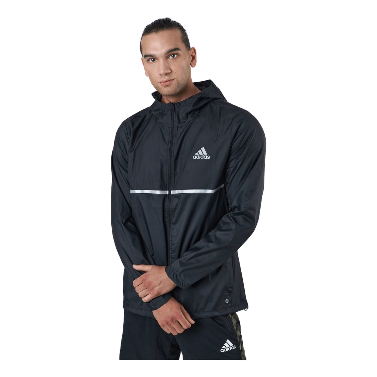 Black - Pack Shot - Adidas Mens Own The Run Track Jacket