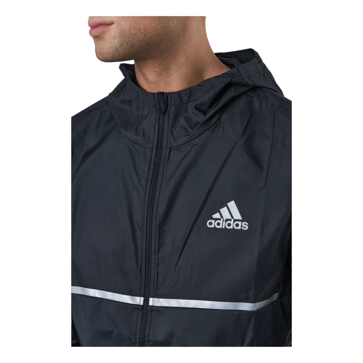 Black - Side - Adidas Mens Own The Run Track Jacket